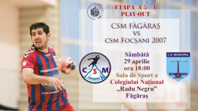 Sâmbătă, CSM Făgăraş – CSM Focşani