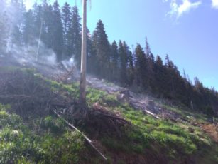 Incendiu în Munții Făgăraș, pe Valea Viștișoarei