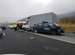 Accident la Codlea. Mașină ANAF, implicată