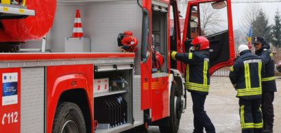 O casă a luat foc în Șercaia