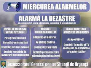 Un nou exercițiu „Miercurea Alarmelor”