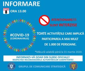 România, printre statele cel mai puțin afectate de coronavirus. Autoritățile iau noi măsuri de prevenție