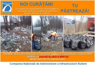 CNAIR începe revizia tehnică a drumurilor din administrare și o campanie de curățenie