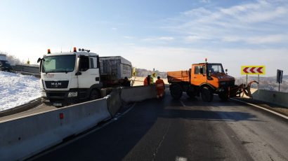 DN 1, blocat la Perșani