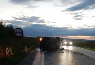Accident rutier pe DN 1, la Perșani