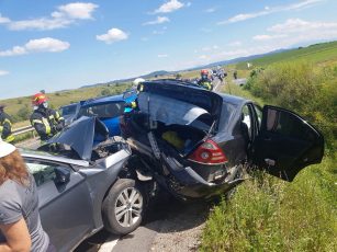 FOTO | Accident rutier pe DN 1, cu 4 mașini implicate