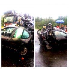 UPDATE: Două persoane au decedat în accidentul grav dintre un autoturism și o autoutilitară, pe DN 1