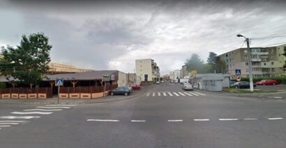 Stradă din Făgăraș, închisă de lucrările de modernizare