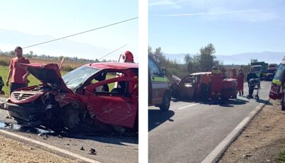 FOTO | Accident între Veneția și Comăna