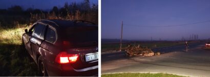 Accident rutier la ieșirea din Făgăraș. Au fost implicate o mașină și o căruță