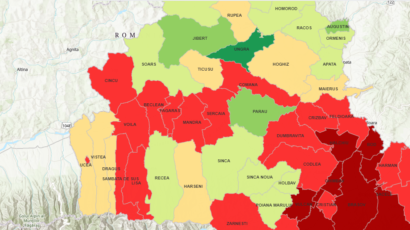 Scădere spectaculoasă a incidenței COVID-19 la Sâmbăta de Sus. În Făgăraș, rată încă mare de infectare