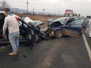 FOTO | Accident rutier grav între localitățile Porumbacu de Jos și Avrig