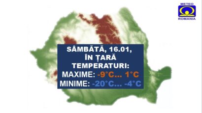 Vine gerul! Temperaturi până la -20 grade Celsius