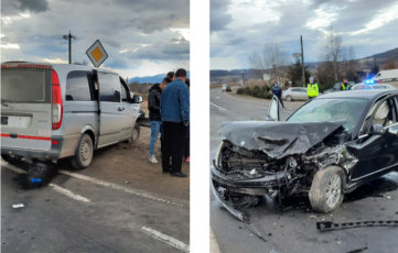FOTO | Șapte victime în urma unui accident rutier, la Avrig. O persoană și-a pierdut viața