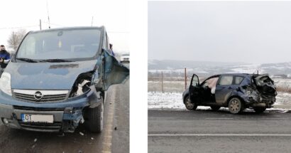 Încă un accident rutier, lângă benzinăria Rompetrol
