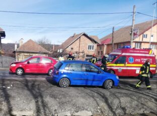 Accident la ieșirea din Făgăraș spre Sibiu