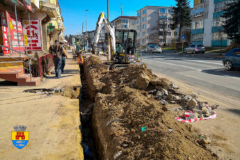 Făgăraș | Lucrări pe trotuarele de pe DN 1
