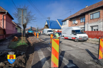 Lucrări de modernizare pe strada Narciselor