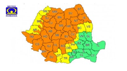 Cod portocaliu de instabilitate atmosferică accentuată
