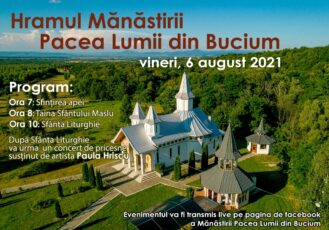 Vineri, hram la Mănăstirea Bucium. Paula Hriscu cântă cele mai frumoase pricesne
