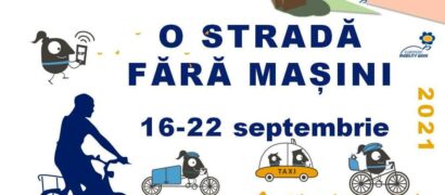 Fără mașini pe o stradă din Făgăraș, timp de o săptămână