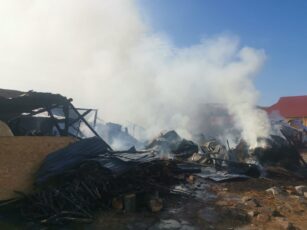 Incendiu în Ticușu Vechi