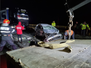 Accident rutier, la ieșirea din Voila