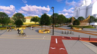 DN 1 modernizat, 10 autobuze electrice și sute de biciclete pentru închiriere, în Făgăraș. Ce mai promit autoritățile