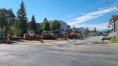 Parcarea de la Spital, blocată parțial până la finalizarea sensului giratoriu