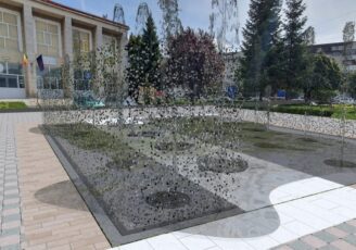 Realizarea fântânii din fața Casei de Cultură, amânată. Stadiul proiectului, publicat de Primăria Făgăraș