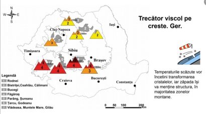 Risc maxim de avalanșă în Munţii Făgăraş