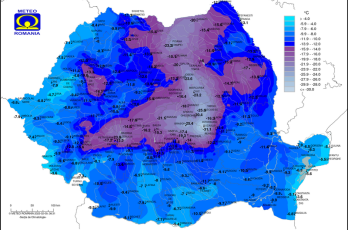 Cea mai friguroasă dimineață din această iarnă