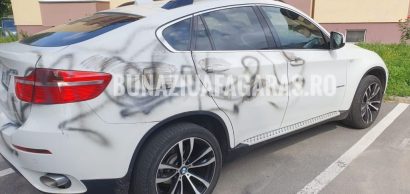 Mașina șefului pieței agroalimentare, vandalizată de o persoană surprinsă de camerele de supraveghere