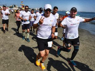 Ciprian Lie, jandarmul făgărășean care a alergat peste 100 de km pentru copiii cu autism