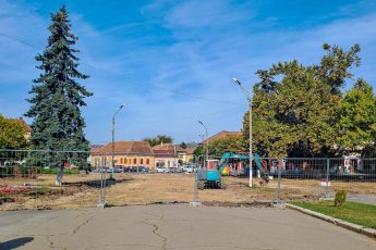 Au început lucrările de modernizare în Piața Republicii din Făgăraș