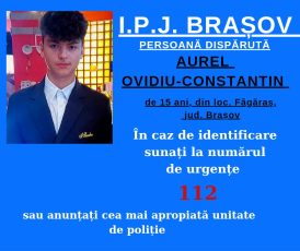 Un băiat din Făgăraș a dispărut și este căutat de polițiști