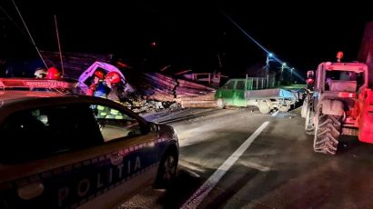 Accident rutier în Voila. Circulația pe DN 1 este blocată pe ambele sensuri de mers