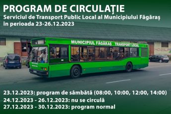 Cum circulă autobuzele din Făgăraș în perioada Crăciunului