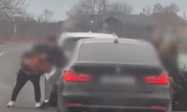 Poliția Brașov reacționează după bătaia filmată în trafic, pe DN1, la Voila