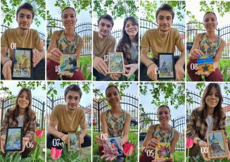 Tineri din Făgăraș și-au scos picturile la licitație. Vor să organizeze o tabără pentru 40 de copii din Basarabia