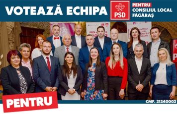 Publicitate electorală | Echipa PSD pentru Consiliul Local Făgăraș