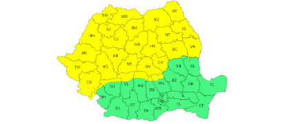 Cod galben de ploi, vijelii și grindină