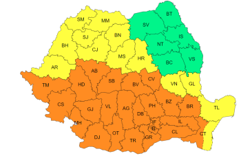 39 de grade Celsius. Cod portocaliu în peste jumătate de țară