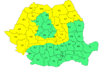 După caniculă vin furtunile: cod galben de ploi și vijelii