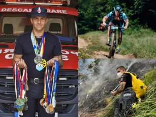 Pompierii se mândresc cu făgărășeanul Cristian Costan, pasionat de ciclism