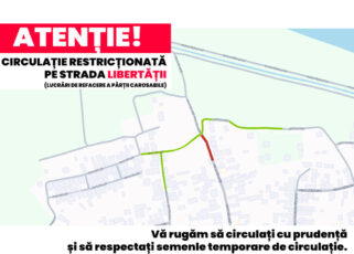 A început reabilitarea străzii Libertății. Traficul este restricționat
