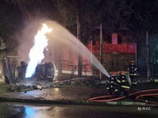 19 ani are șoferul care a spart conducta de gaz de lângă spital și a provocat un incendiu