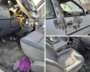 Mașina unui membru PNL Făgăraș, distrusă de persoane necunoscute