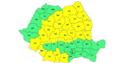 Cod galben de viscol și intensificări ale vântului în Brașov și alte județe