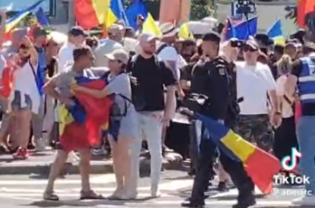 Știrea falsă cu jandarmul care calcă intenționat drapelul a fost creată de un membru al Academiei Române, acuză profesorul sibian Radu Vancu